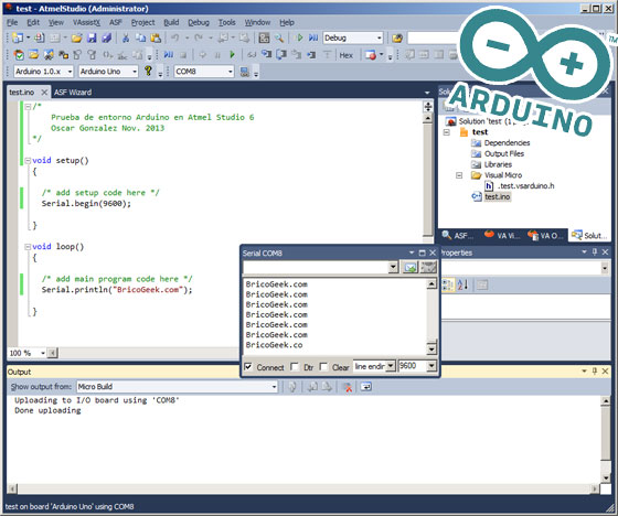 Cómo programar Arduino con Atmel Studio 6