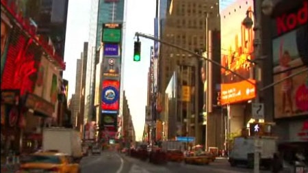 (Video) Las pantallas gigantes de LED de Times Square