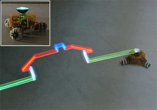 Robot programable que dibuja con luz