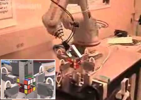(Video) Brazo robot que resuelve un cubo de rubik