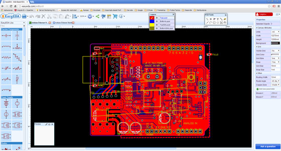 EasyEDA: Diseño de circuitos electrónicos basado en web