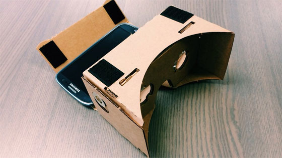 Las gafas 3D de Google hechas de cartón