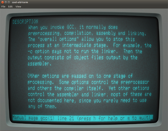 OLD Term: Terminal CRT para tu terminal Linux