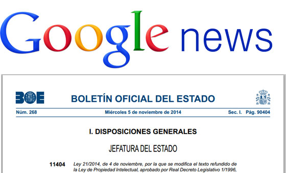 Google News cierra su servicio en España
