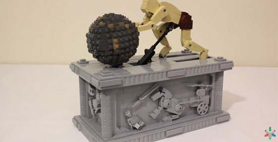 Arte cinético hecho con LEGO