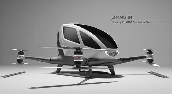EHANG184: El primer Dron que transportará personas