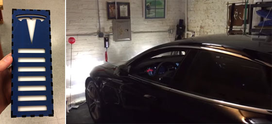 Sensor de aparcamiento casero para un Tesla Model S