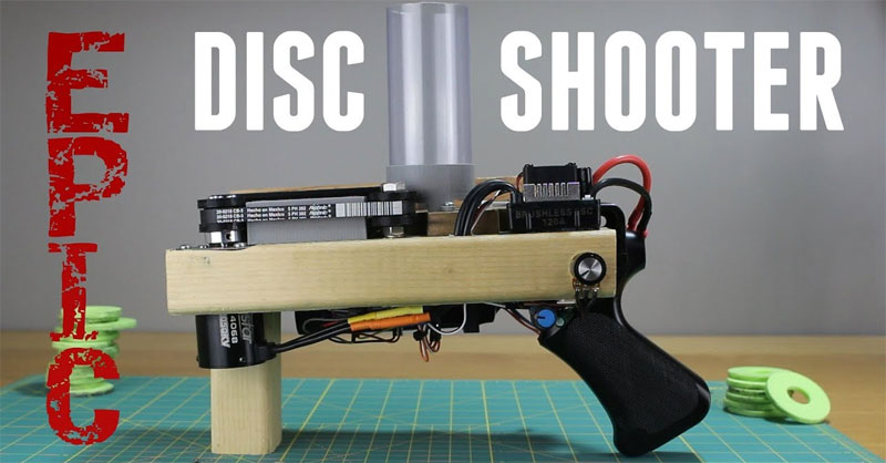 Pistola lanza discos con Arduino