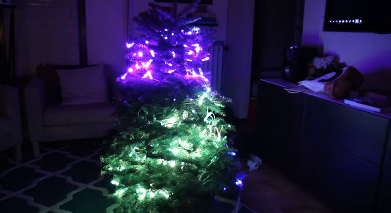 Luces RGB para Árbol de Navidad controladas con OpenCV