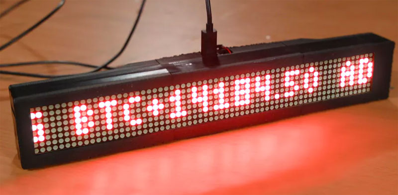 Vigila tus criptomonedas con un display LED hecho con Raspberry Pi