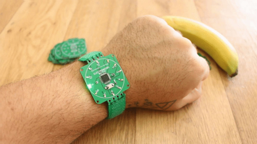 Reloj de pulsera PCB con Arduino
