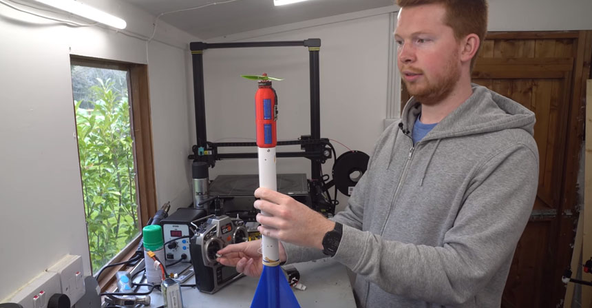Fabricando un cohete alimentado con un supercondensador