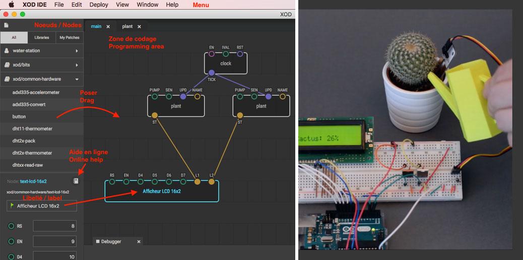 Programación visual por bloques lógicos para Arduino con XOD