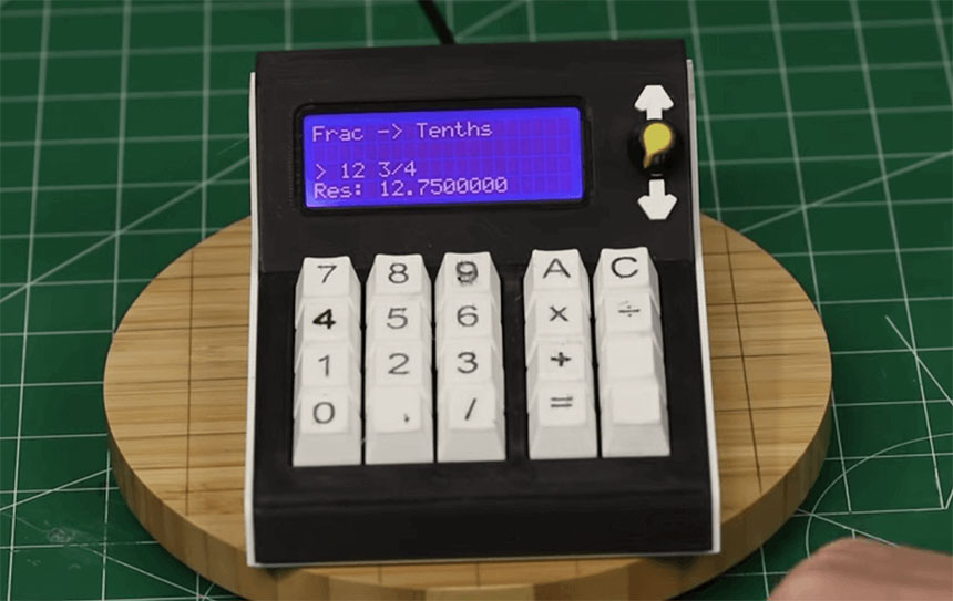 Calculadora casera para convertir medidas con Arduino