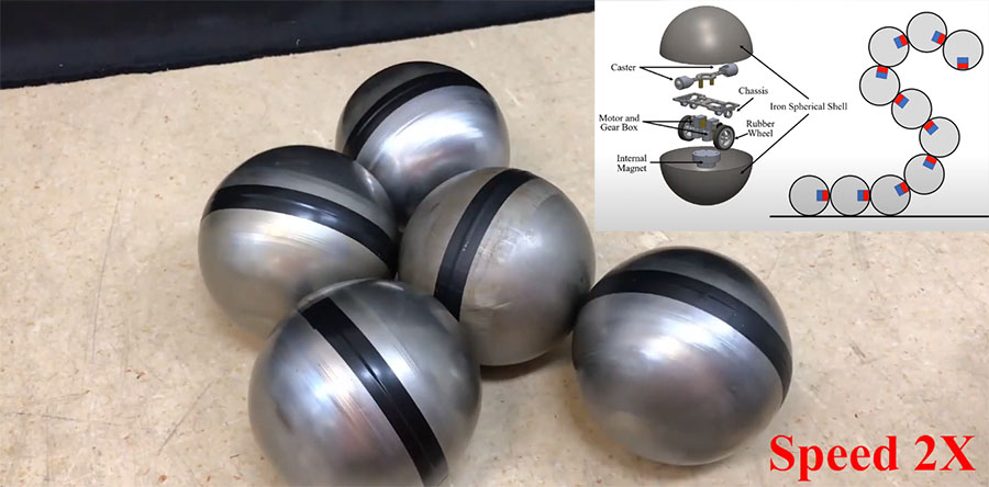 FreeBOT: Un robot modular auto-reconfigurable con forma de esfera