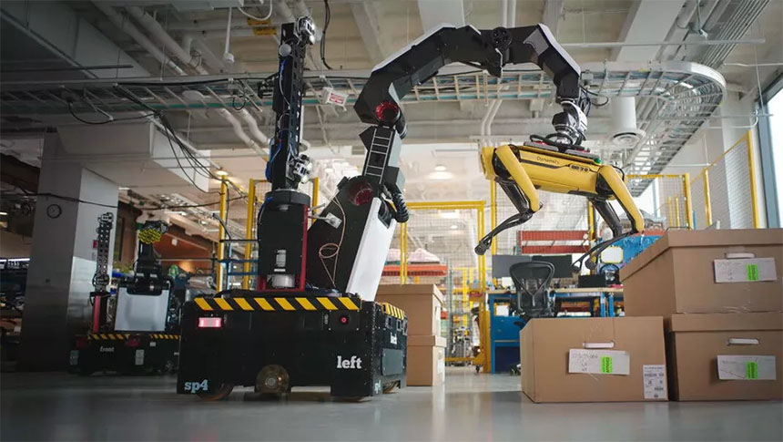 El nuevo robot de Boston Dynamics se llama Stretch y mueve cajas así de bien