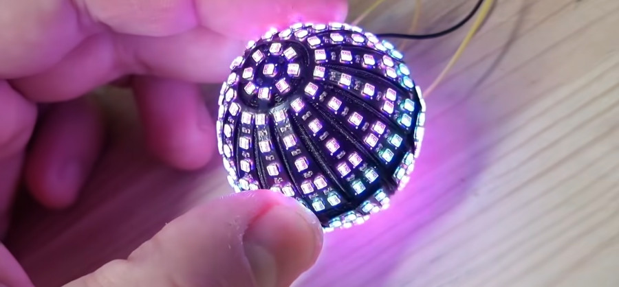 Bola de LED RGB del tamaño de una pelota de ping pong