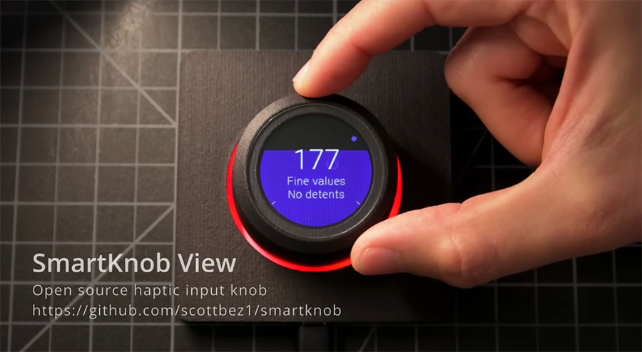 SmartKnob es el potenciómetro háptico con pantalla más épico que verás hoy