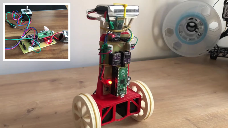 Un robot balanceador con Raspberry Pi Pico y motores paso a paso