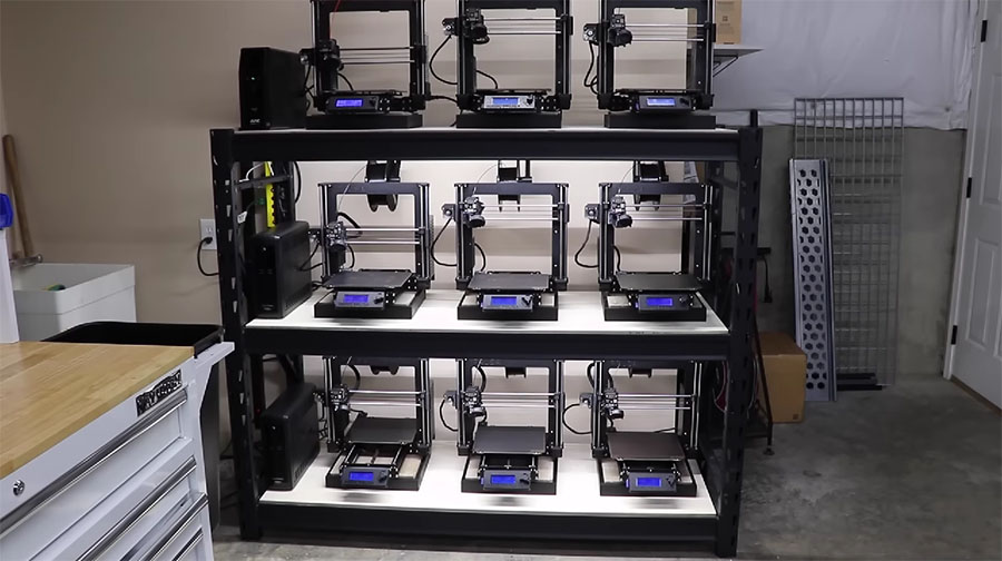 La aventura de montar una granja de impresión 3D en casa