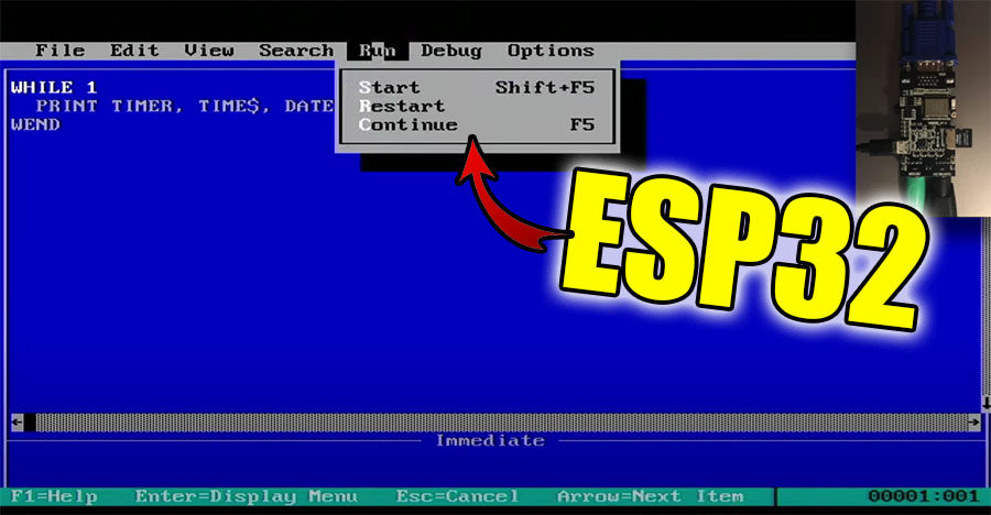 FabGL transforma tu ESP32 en un ordenador IBM PC con ratón y teclado
