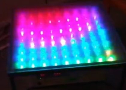 Mesa de salón RGB con ShiftBrite