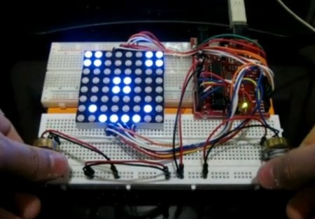 Juego Pong con matriz de LED 8x8