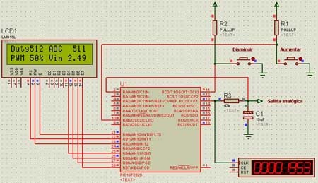 Como hacer una salida analógica en un microcontrolador PIC