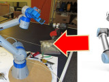 Réplica del brazo robot UR8 impreso en 3D